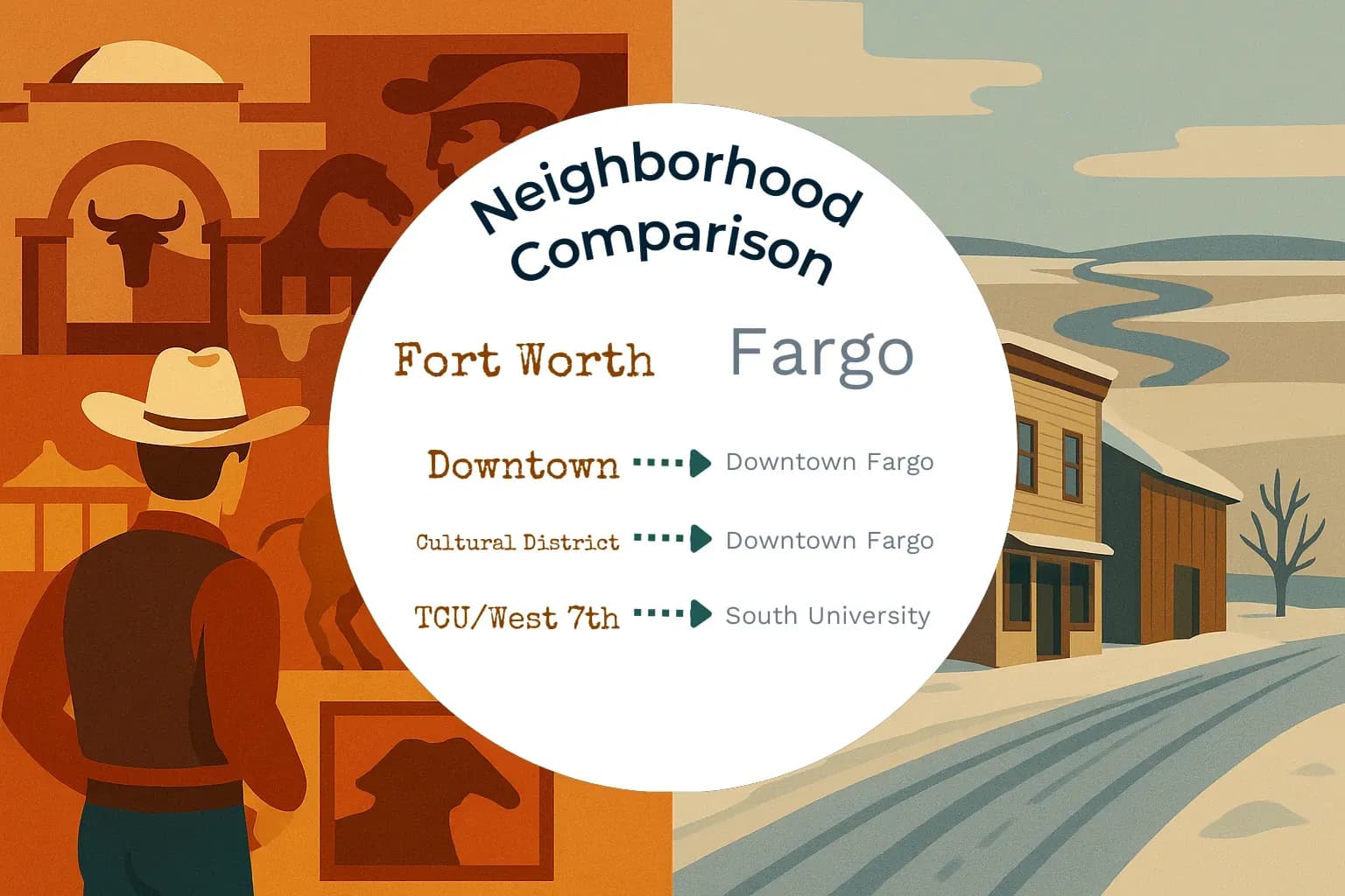 Fort Worth vs Fargo Neighborhood Comparison