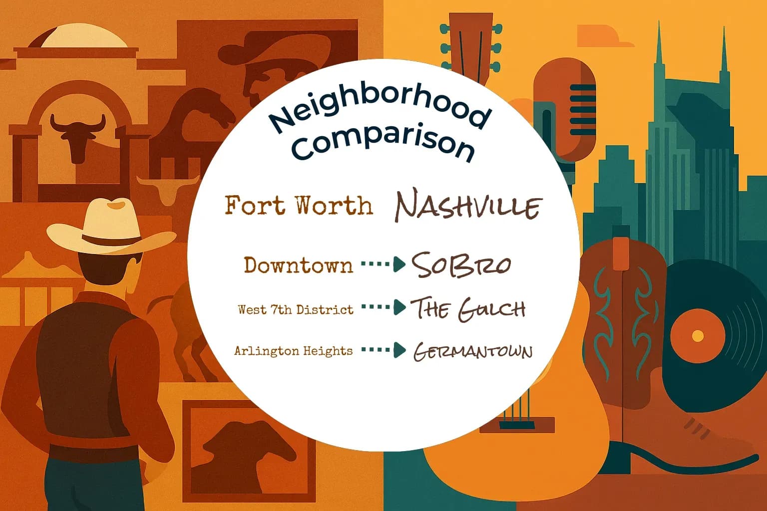 Fort Worth vs Nashville Neighborhood Comparison