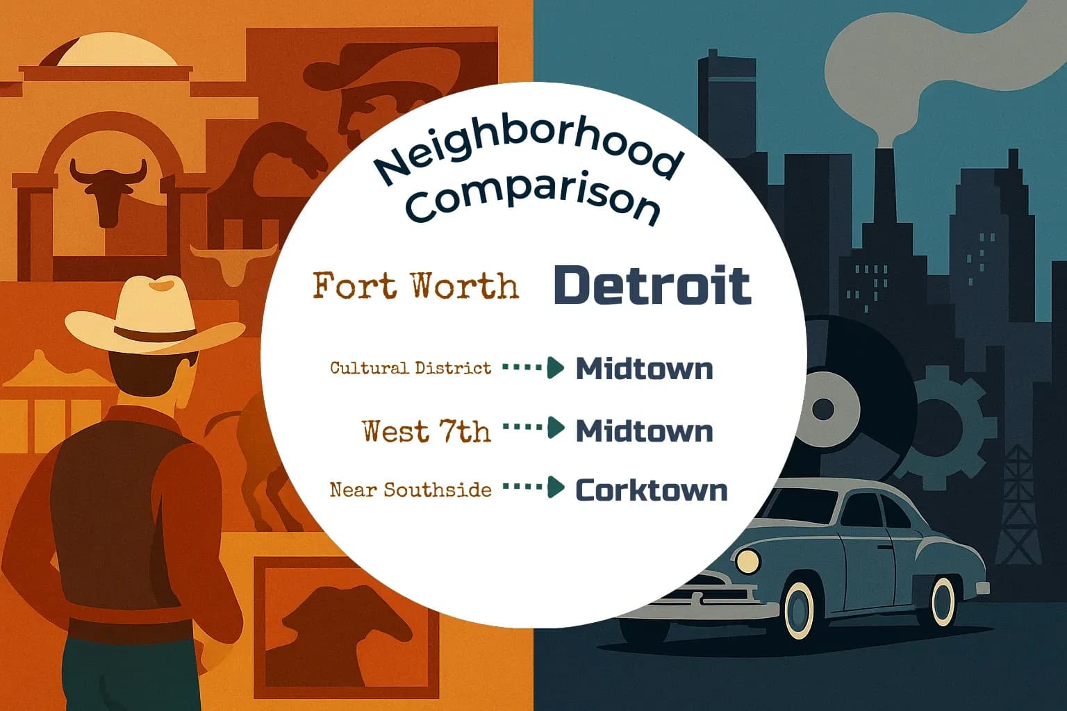 Fort Worth vs Detroit Neighborhood Comparison