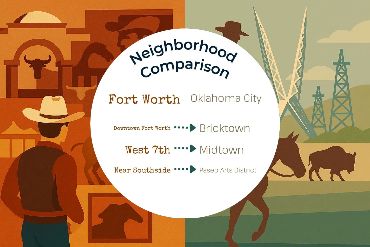 Fort Worth vs Oklahoma City Neighborhood Comparison