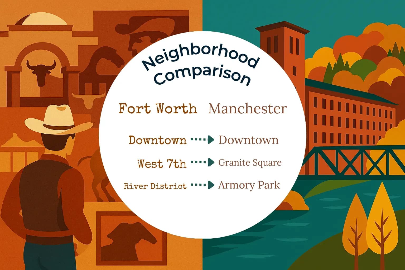 Fort Worth vs Manchester Neighborhood Comparison