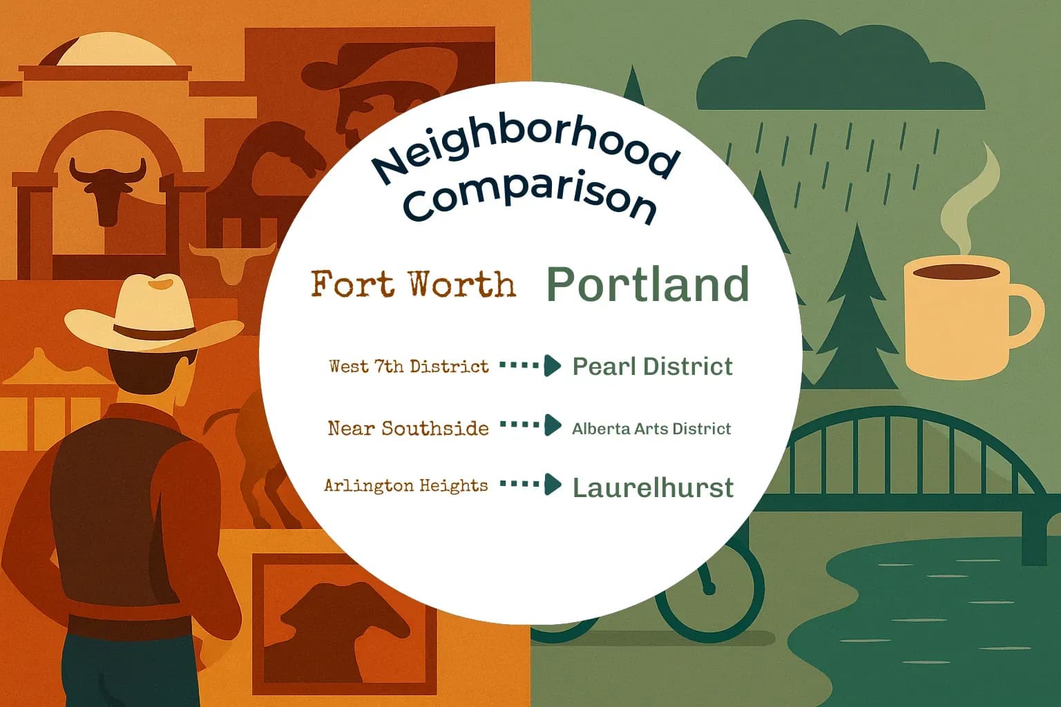 Fort Worth vs Portland Neighborhood Comparison