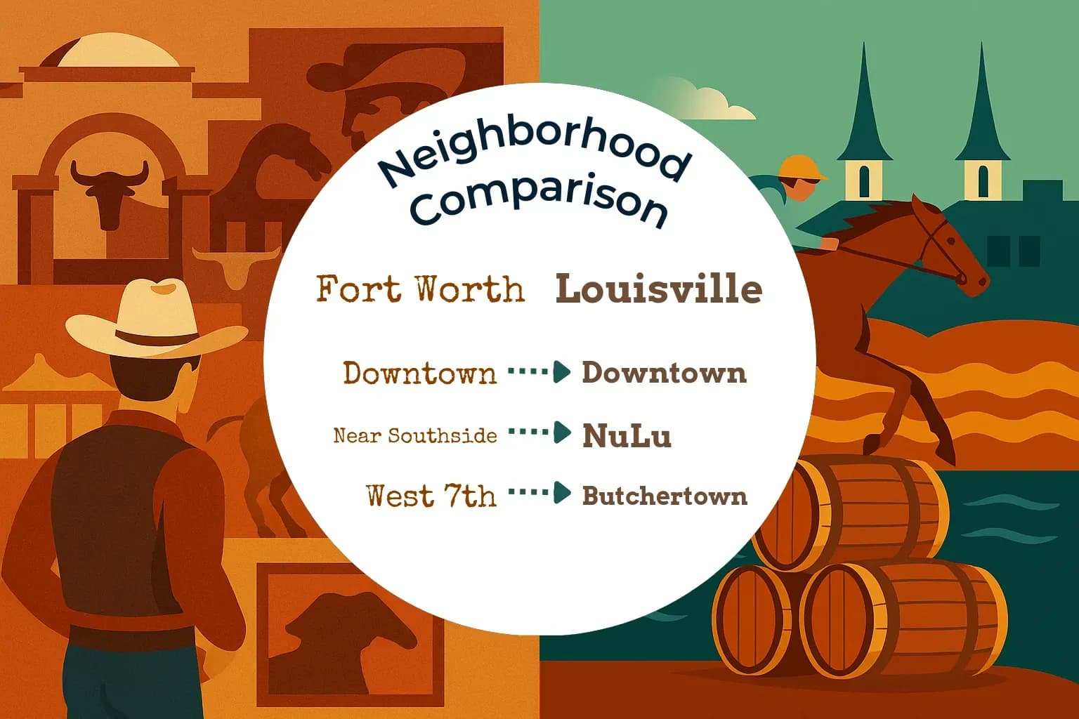Fort Worth vs Louisville Neighborhood Comparison