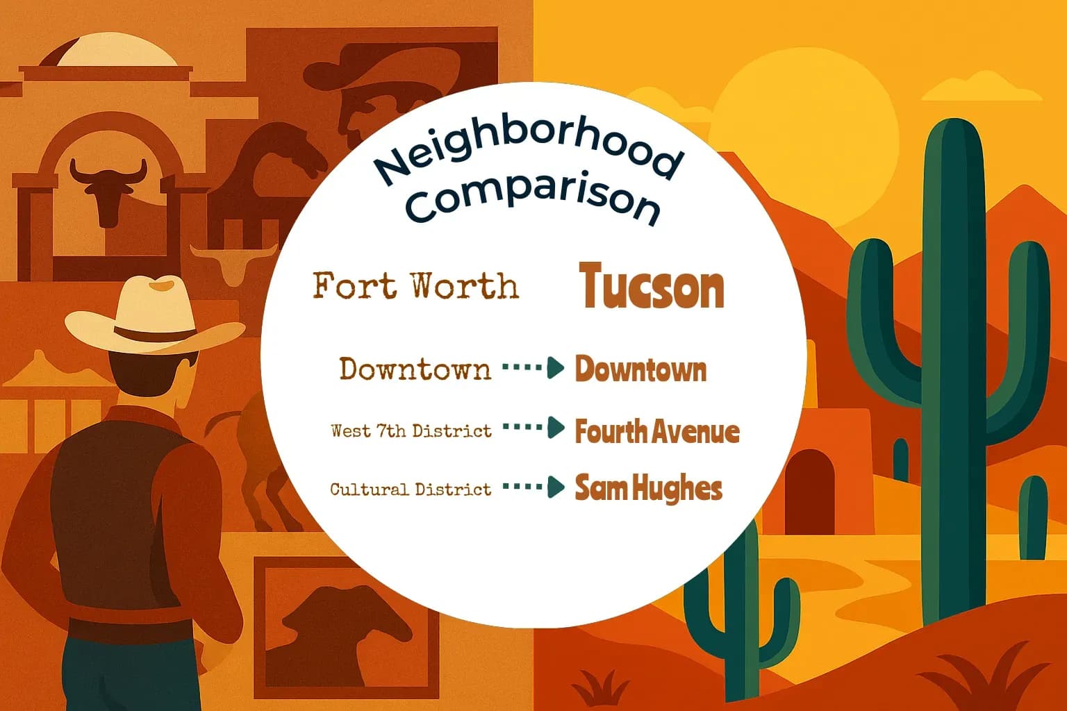 Fort Worth vs Tucson Neighborhood Comparison