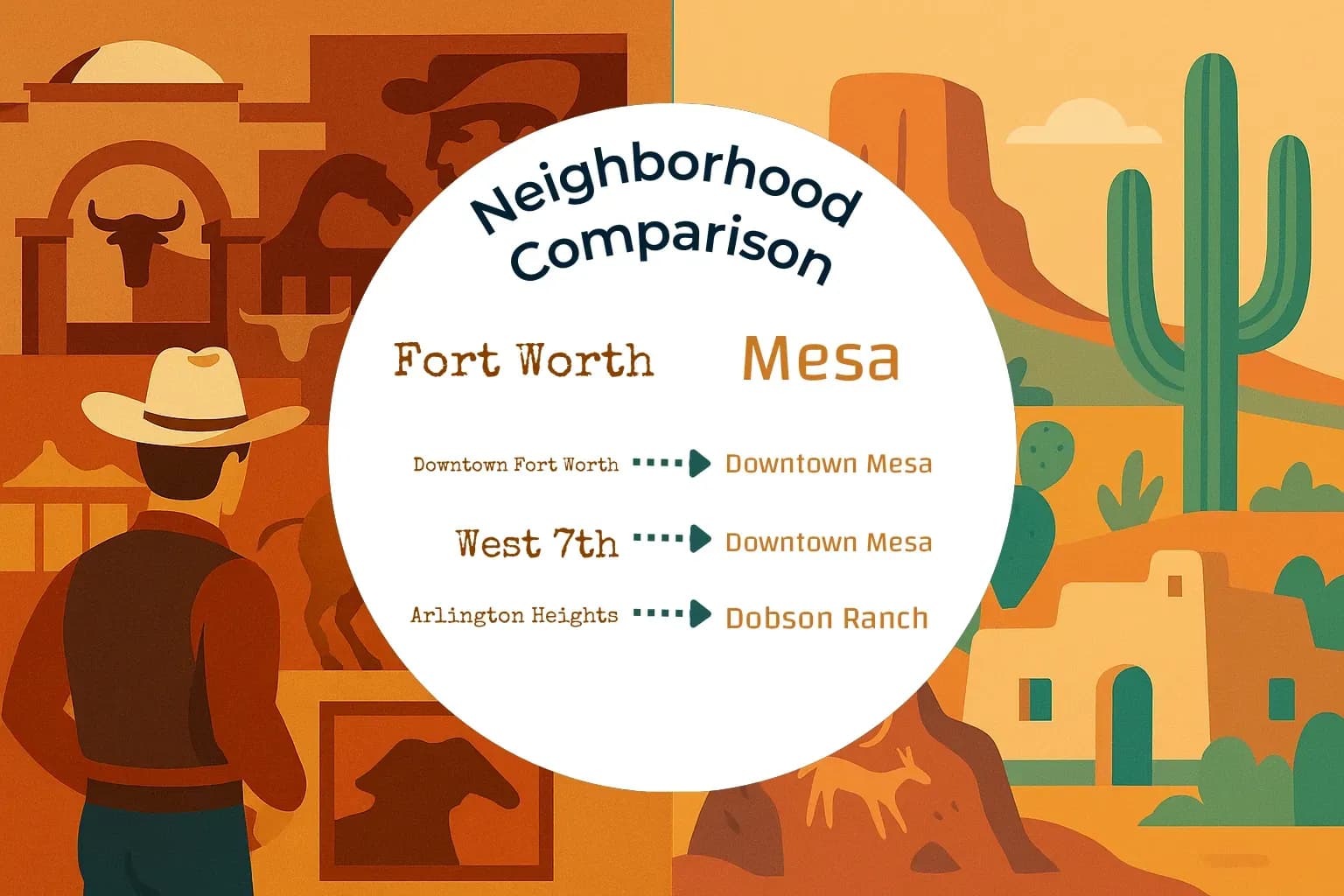 Fort Worth vs Mesa Neighborhood Comparison