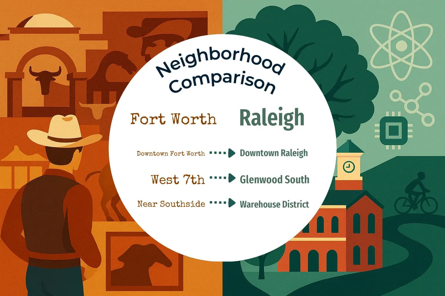 Fort Worth vs Raleigh Neighborhood Comparison