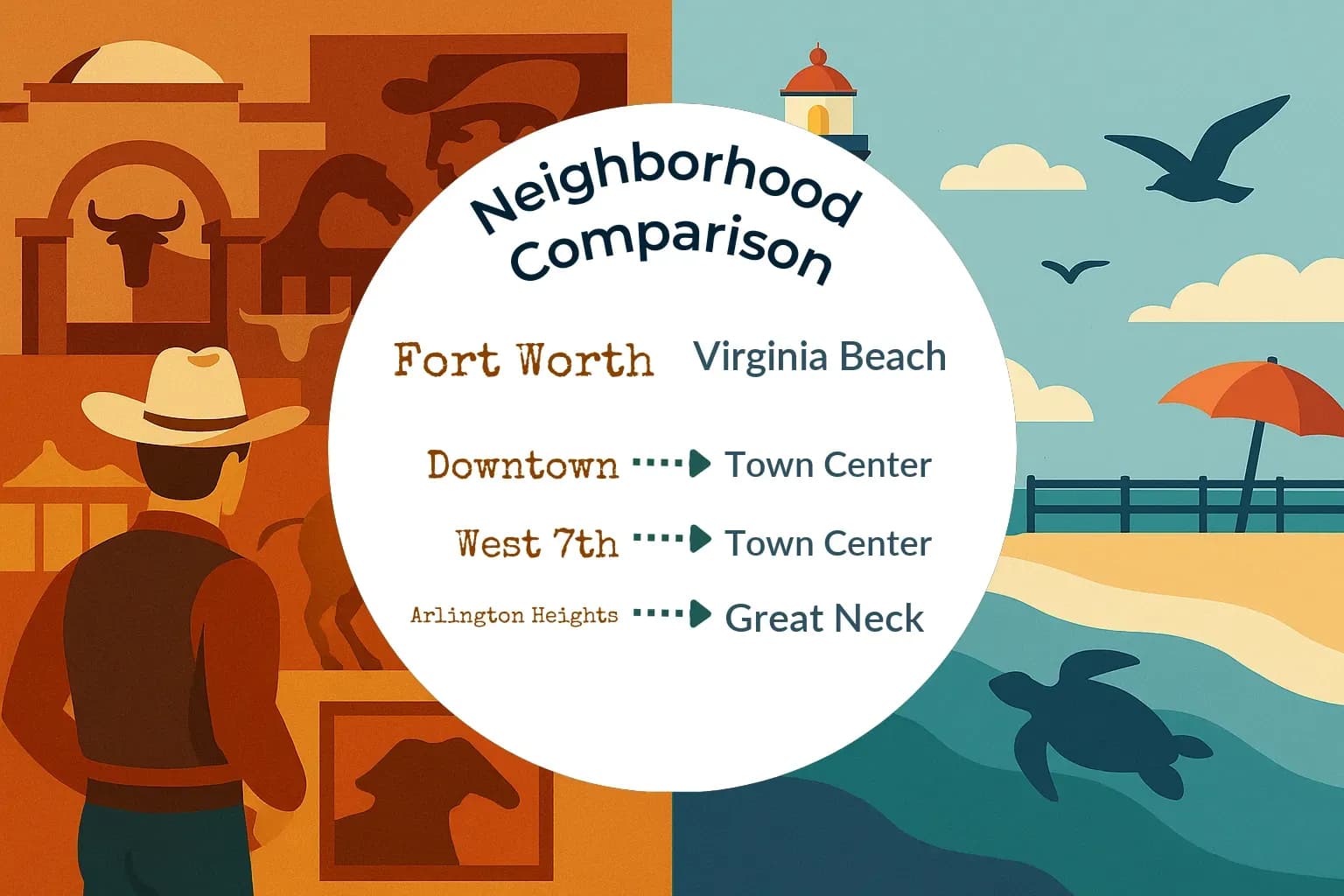 Fort Worth vs Virginia Beach Neighborhood Comparison