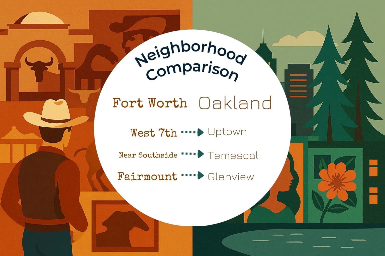 Fort Worth vs Oakland Neighborhood Comparison