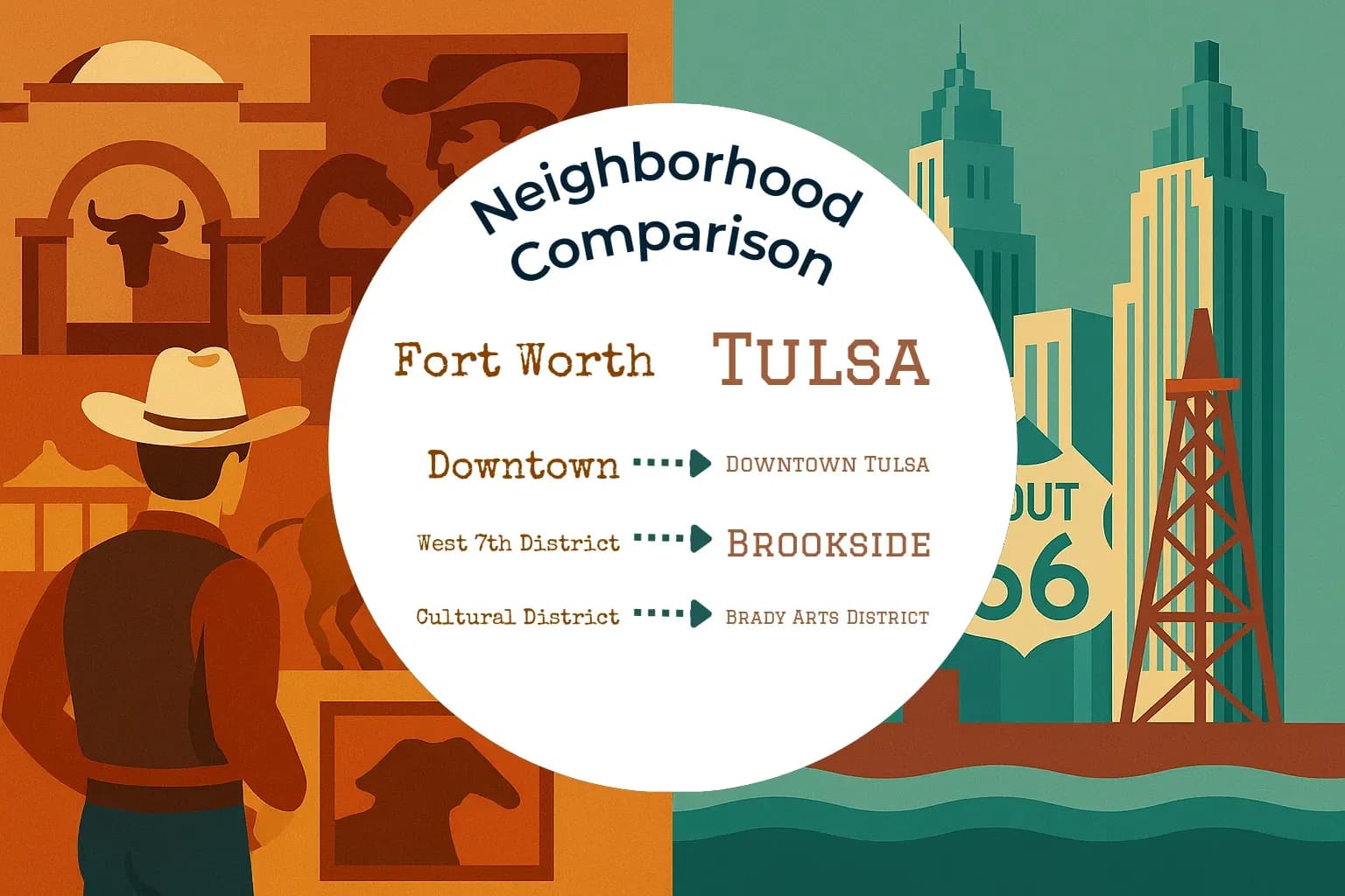Fort Worth vs Tulsa Neighborhood Comparison
