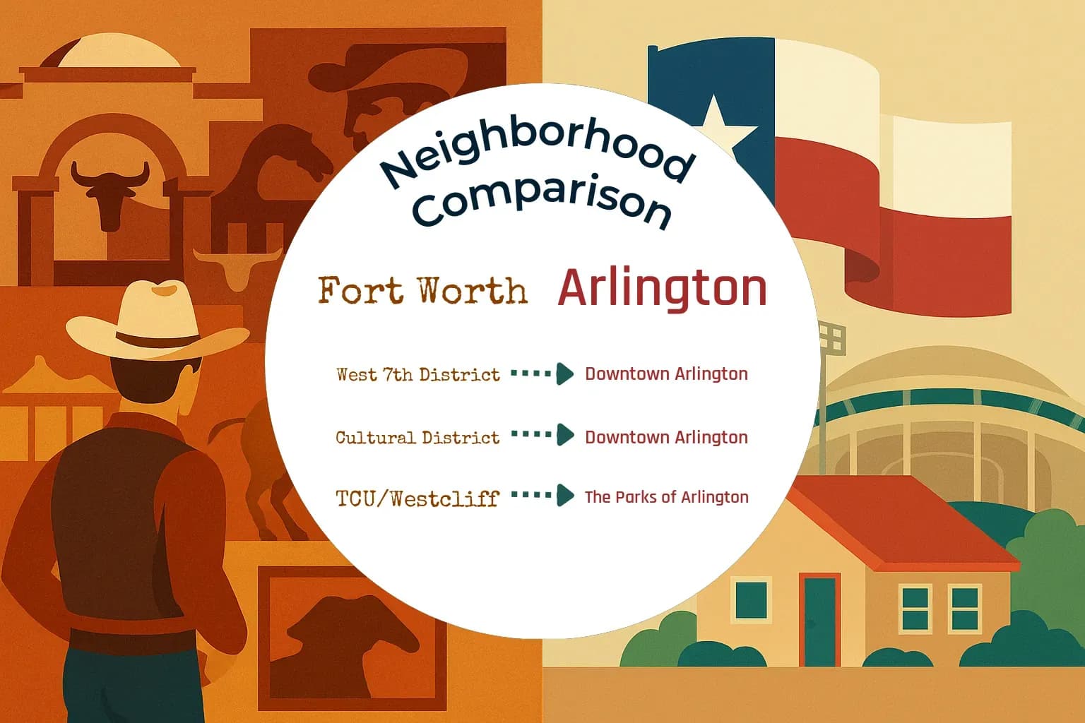 Fort Worth vs Arlington Neighborhood Comparison