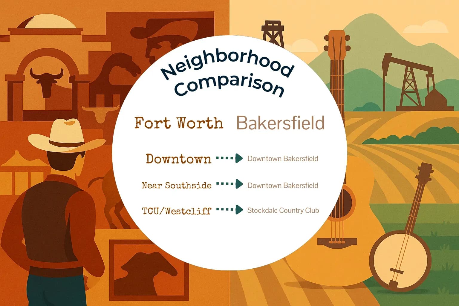 Fort Worth vs Bakersfield Neighborhood Comparison