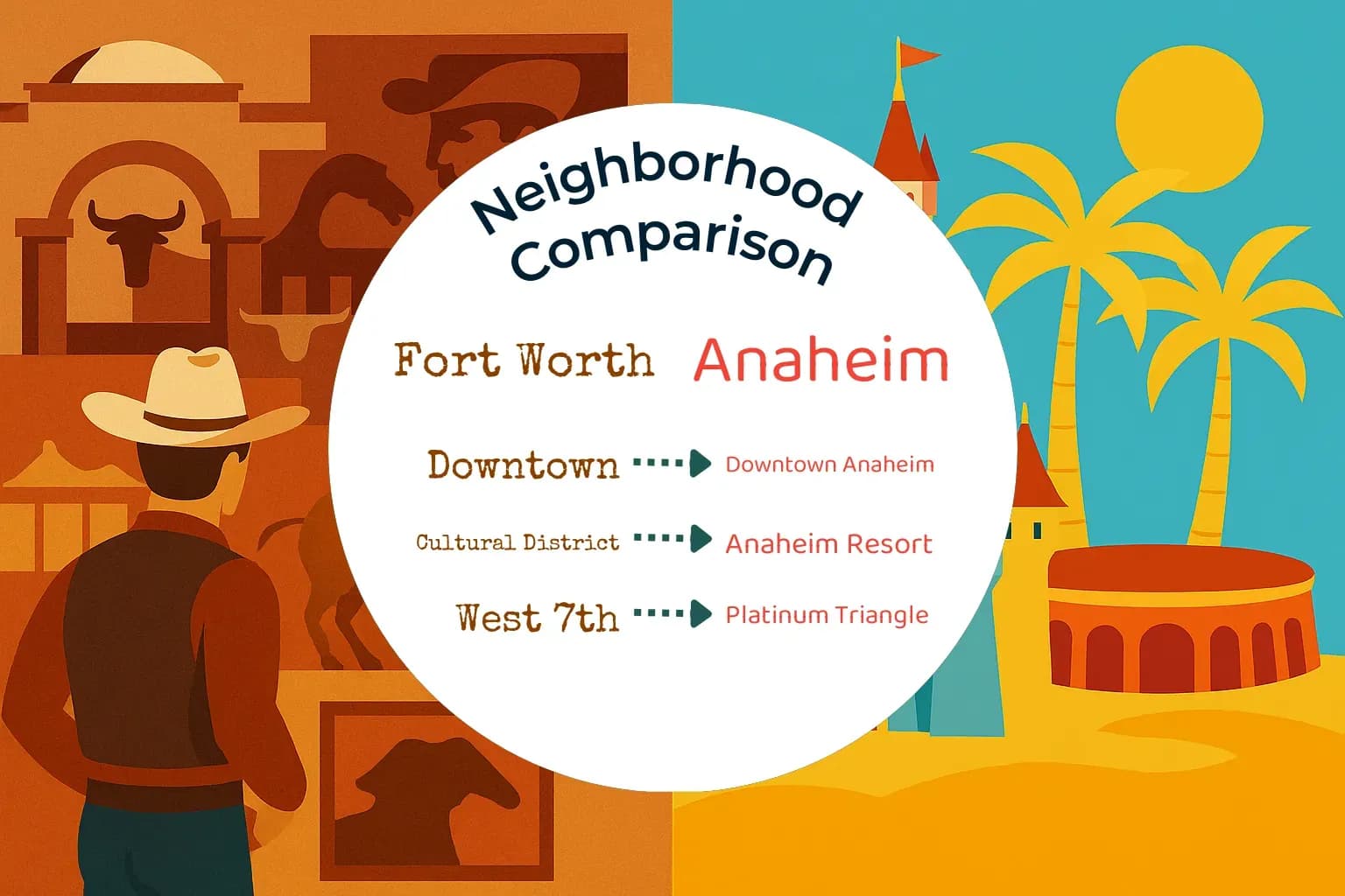 Fort Worth vs Anaheim Neighborhood Comparison
