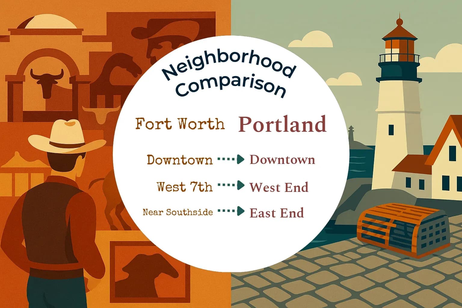 Fort Worth vs Portland Neighborhood Comparison