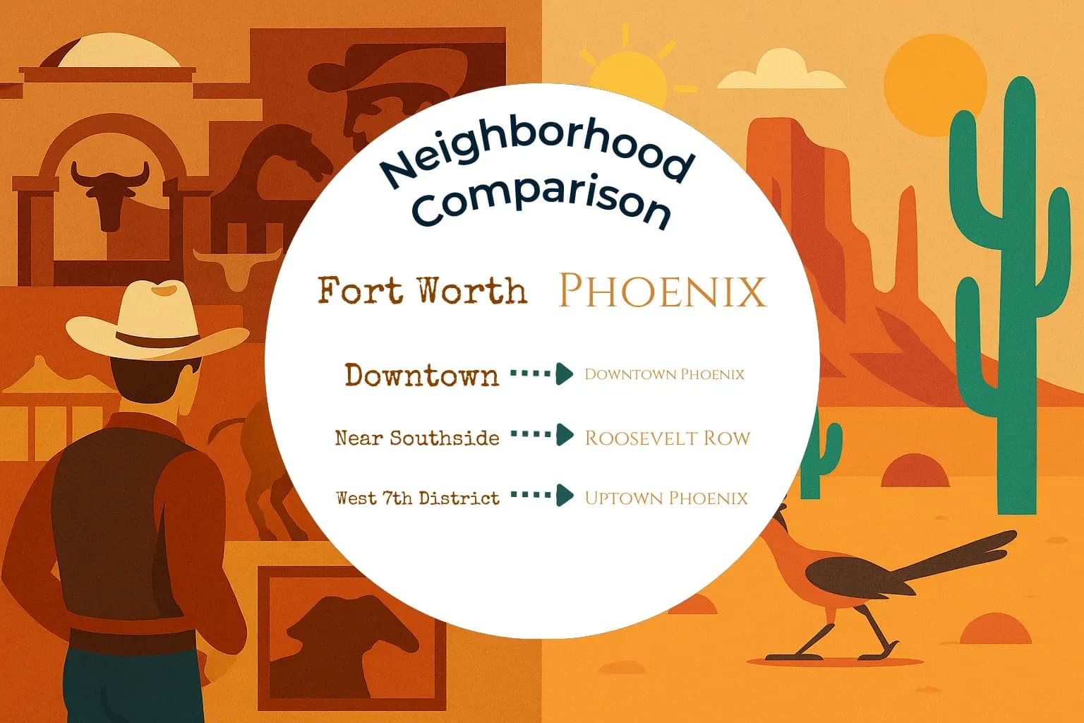 Fort Worth vs Phoenix Neighborhood Comparison