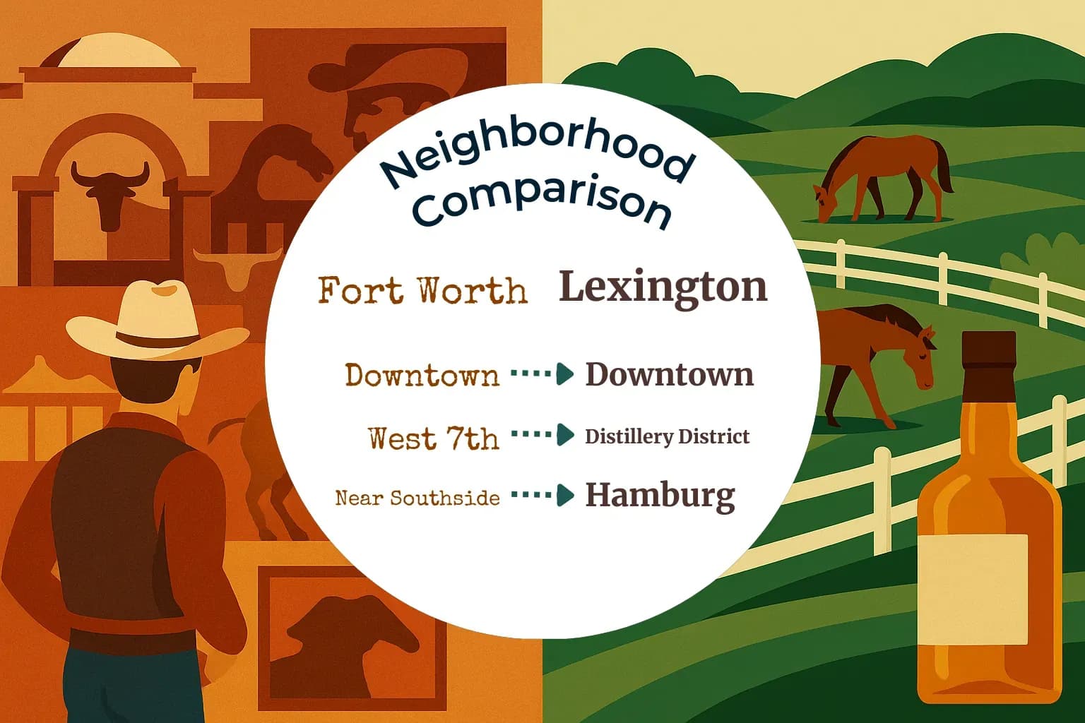 Fort Worth vs Lexington Neighborhood Comparison