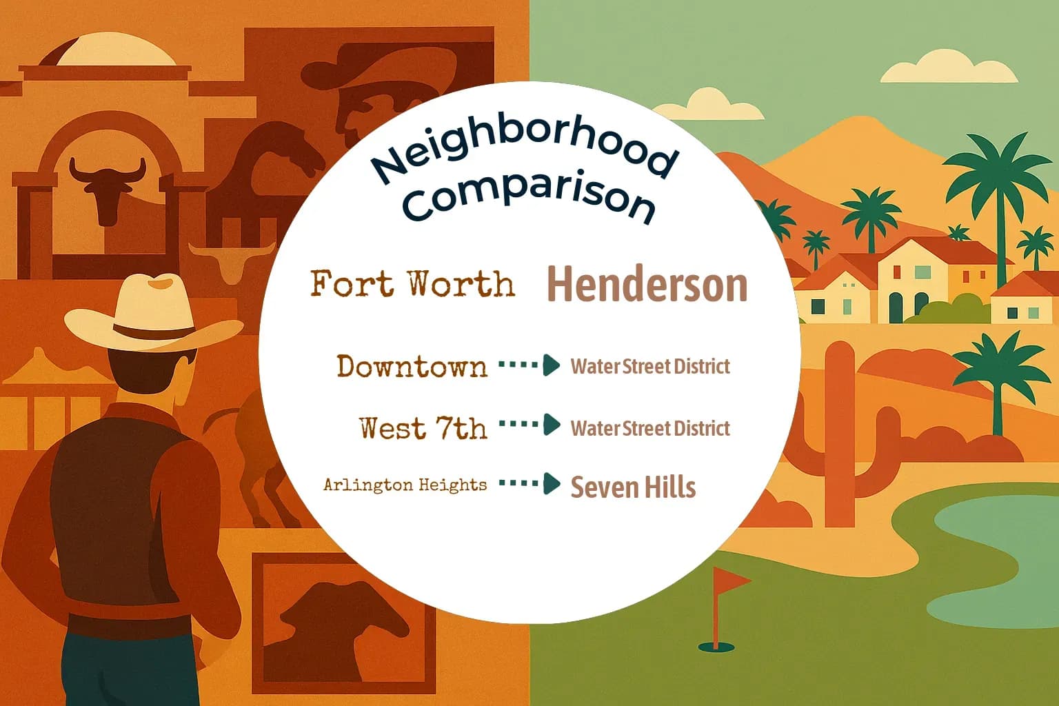 Fort Worth vs Henderson Neighborhood Comparison