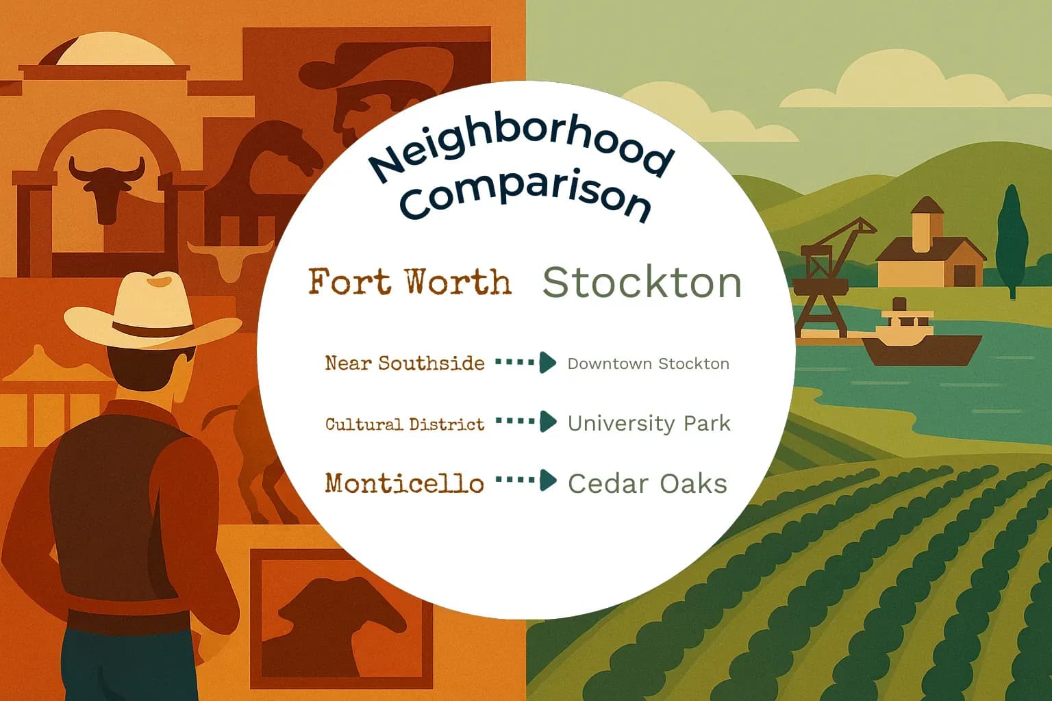 Fort Worth vs Stockton Neighborhood Comparison