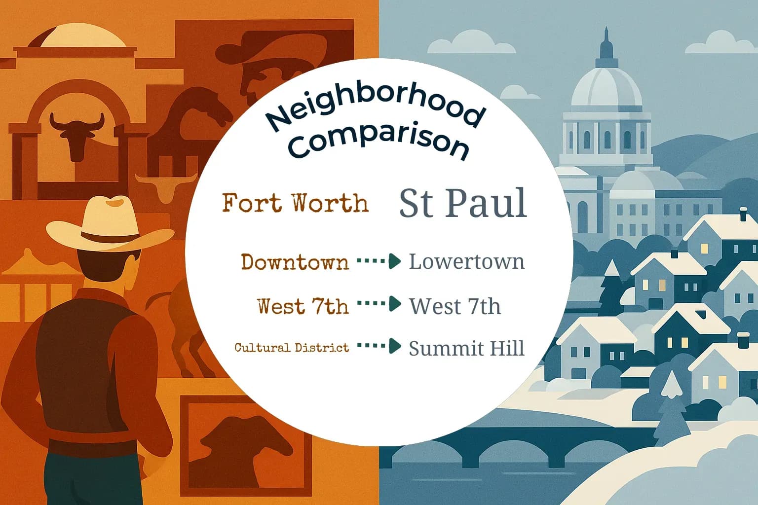 Fort Worth vs St. Paul Neighborhood Comparison