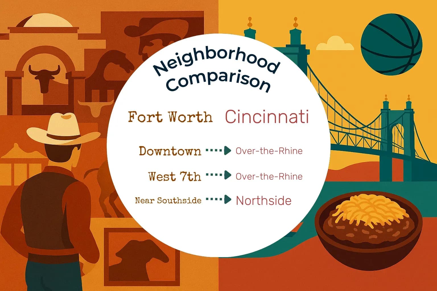 Fort Worth vs Cincinnati Neighborhood Comparison