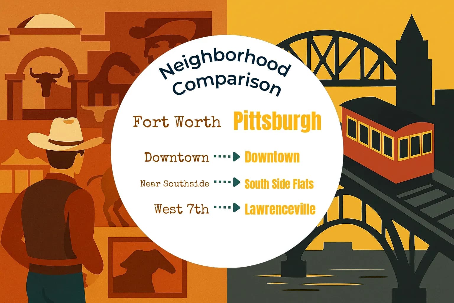 Fort Worth vs Pittsburgh Neighborhood Comparison