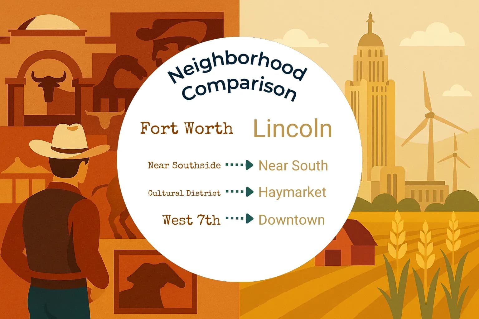 Fort Worth vs Lincoln Neighborhood Comparison