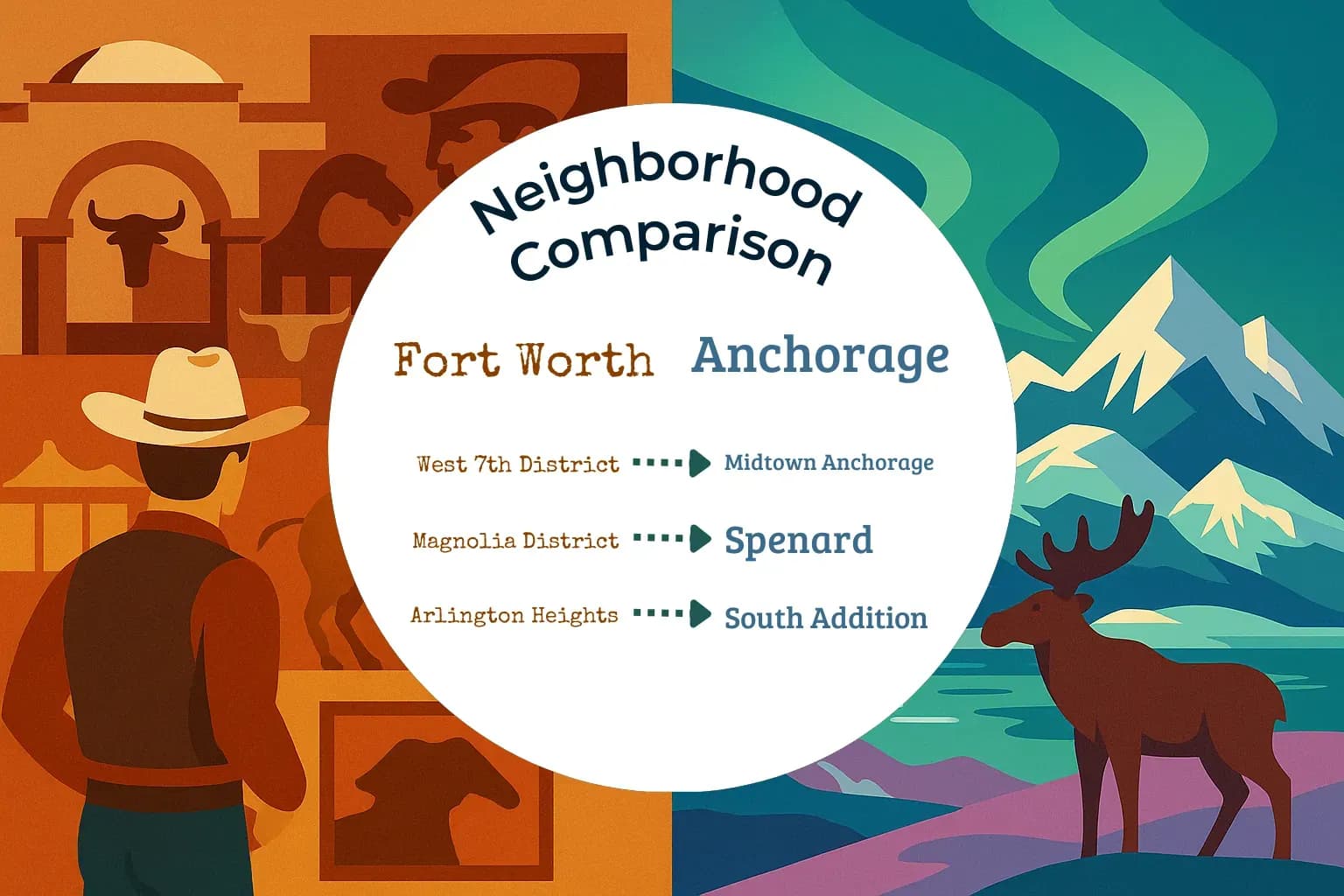 Fort Worth vs Anchorage Neighborhood Comparison