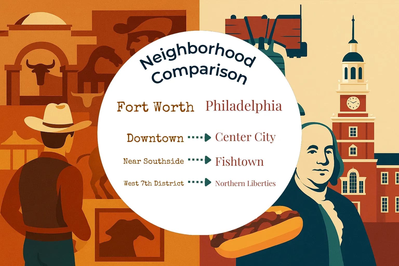 Fort Worth vs Philadelphia Neighborhood Comparison