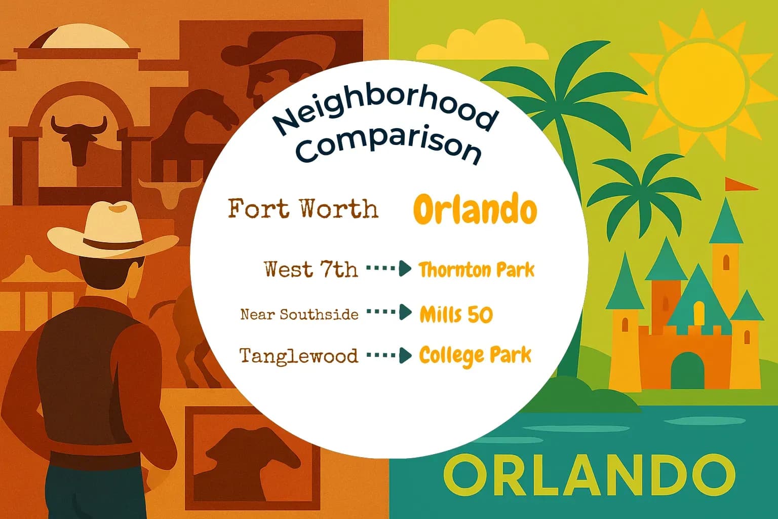 Fort Worth vs Orlando Neighborhood Comparison