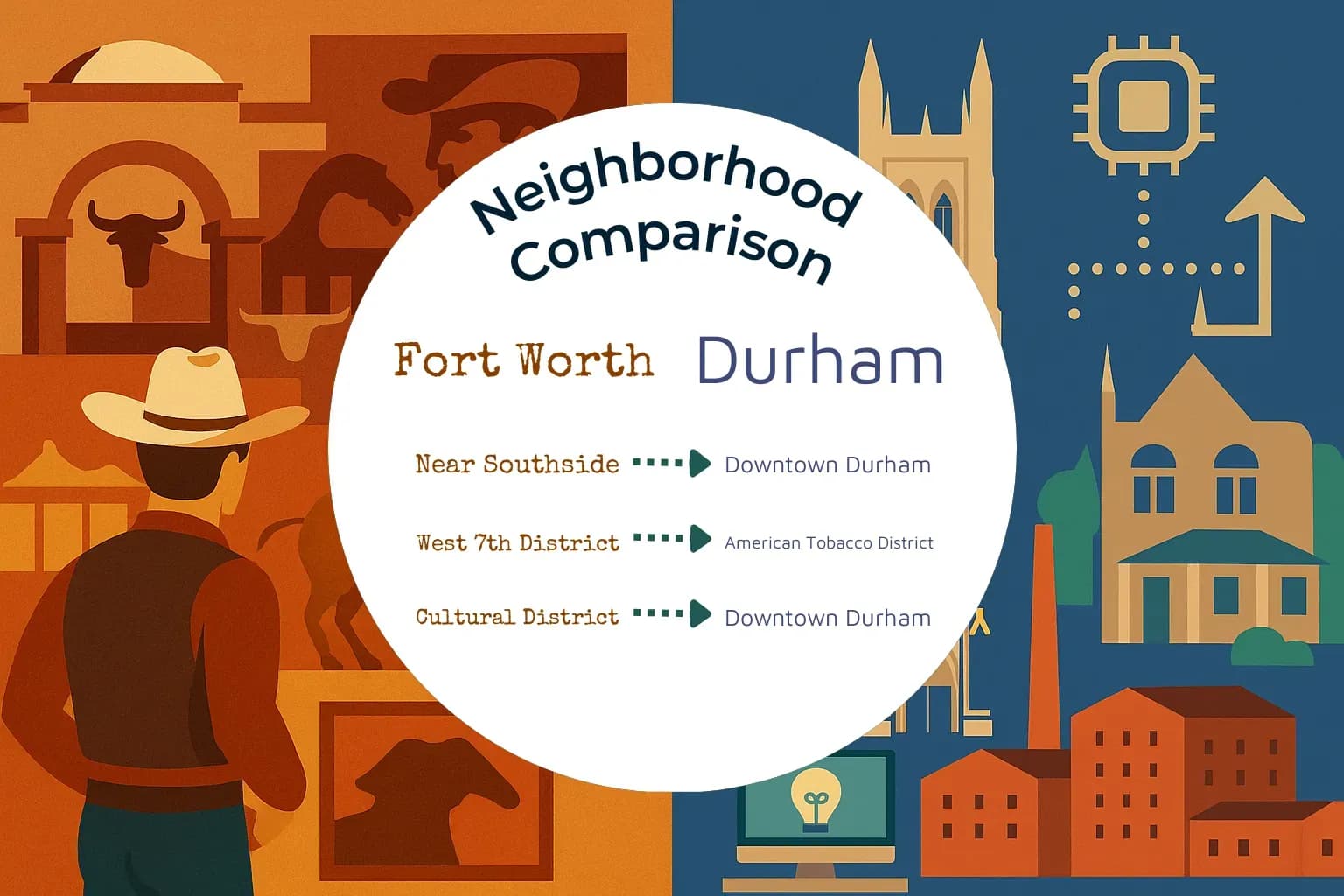 Fort Worth vs Durham Neighborhood Comparison