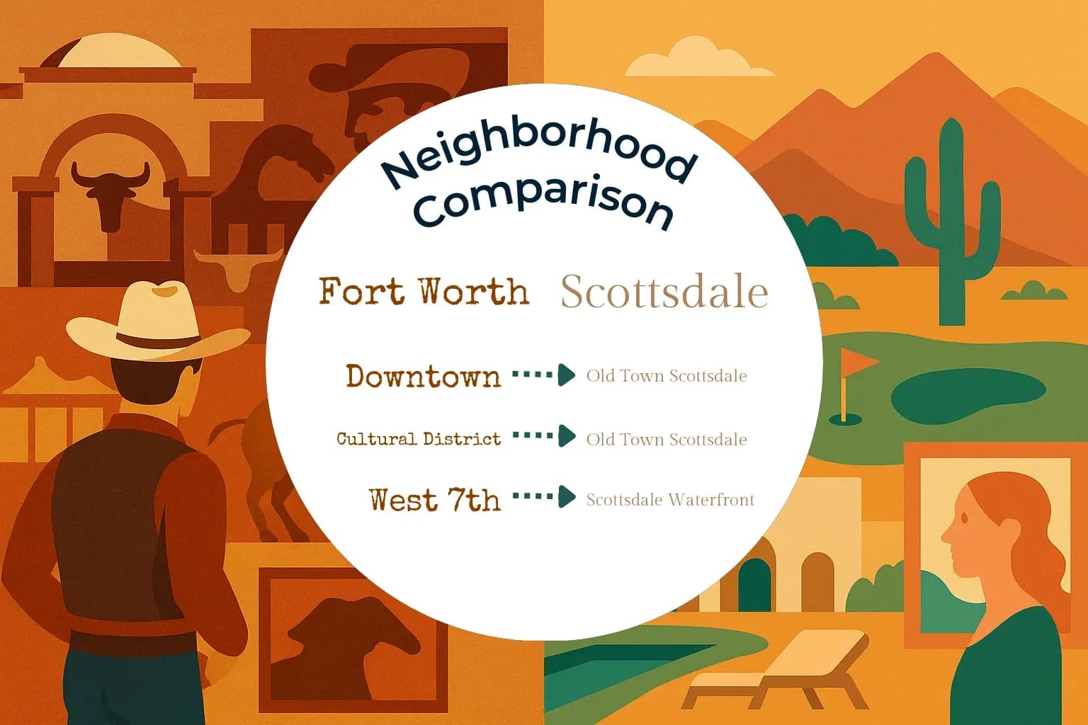 Fort Worth vs Scottsdale Neighborhood Comparison