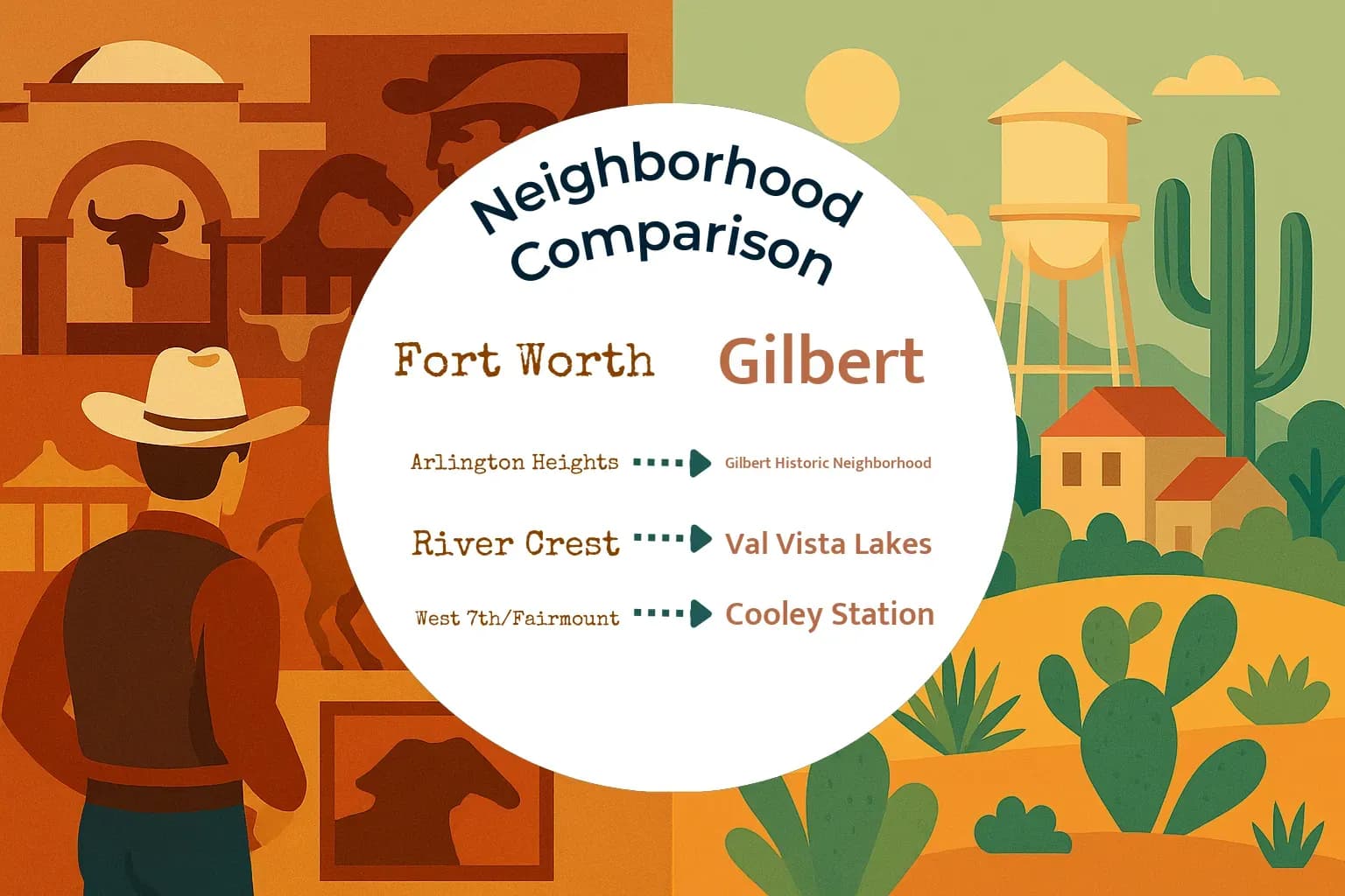 Fort Worth vs Gilbert Neighborhood Comparison