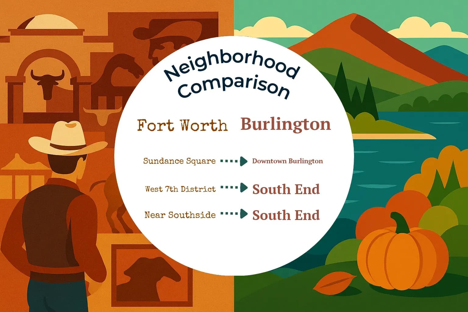 Fort Worth vs Burlington Neighborhood Comparison