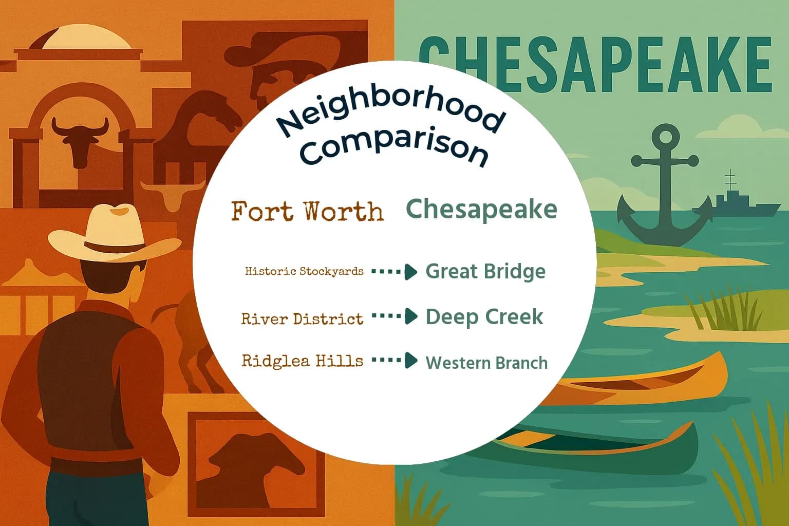 Fort Worth vs Chesapeake Neighborhood Comparison