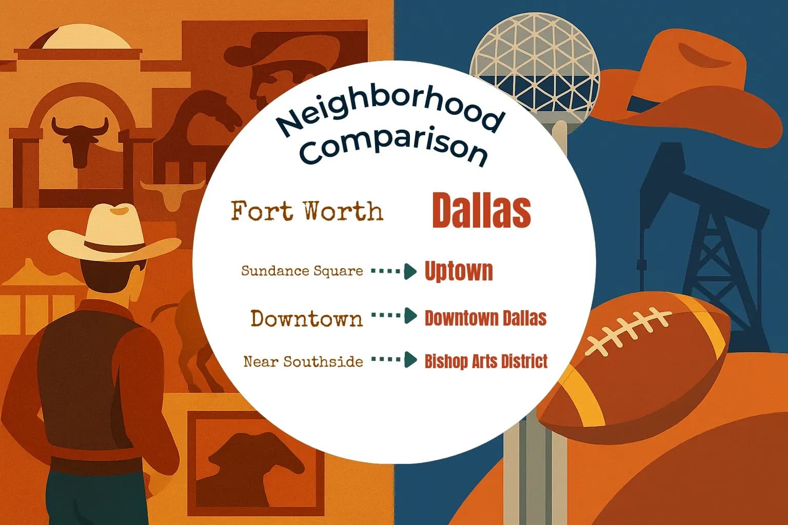 Fort Worth vs Dallas Neighborhood Comparison