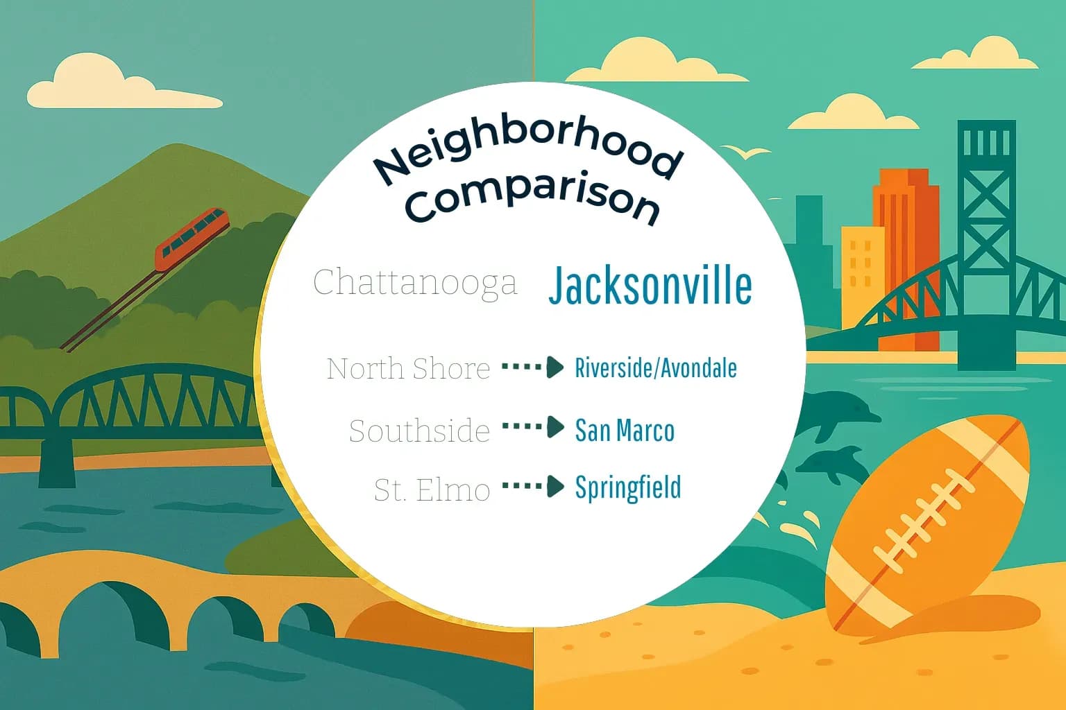 Chattanooga vs Jacksonville Neighborhood Comparison