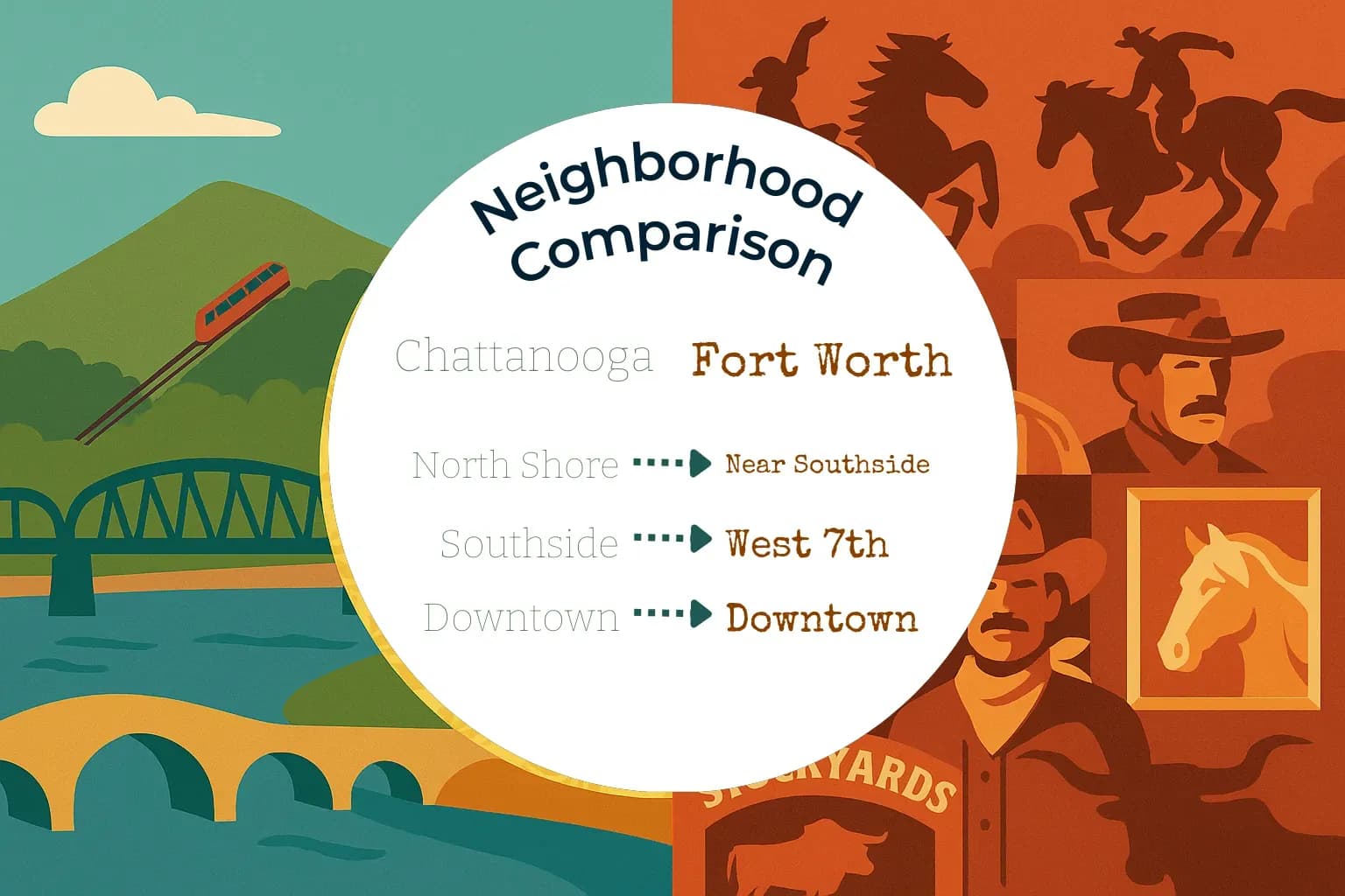 Chattanooga vs Fort Worth Neighborhood Comparison