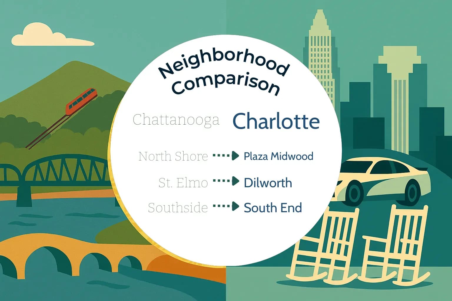 Chattanooga vs Charlotte Neighborhood Comparison