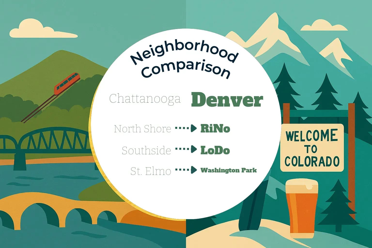 Chattanooga vs Denver Neighborhood Comparison