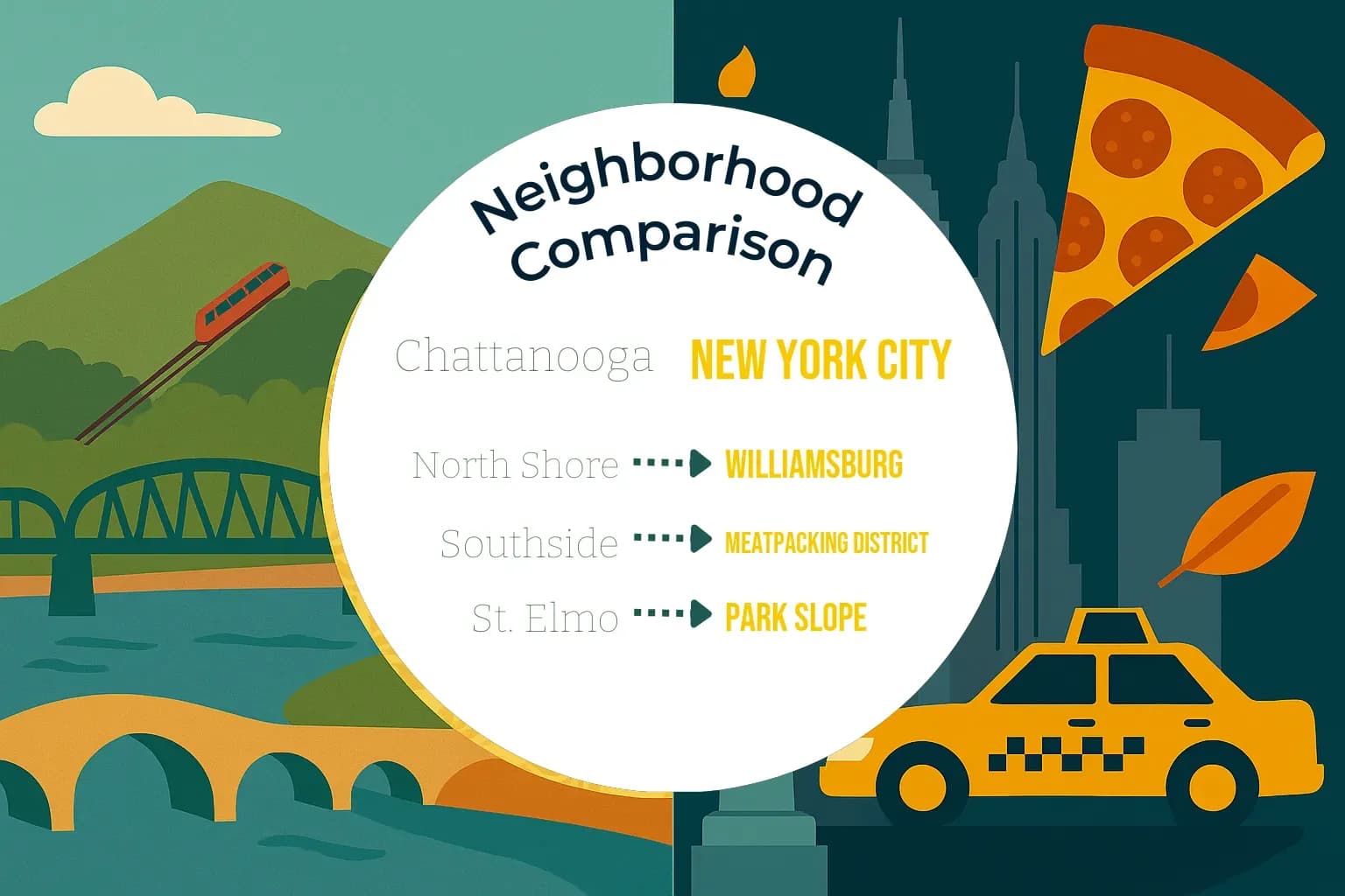 Chattanooga vs New York City Neighborhood Comparison