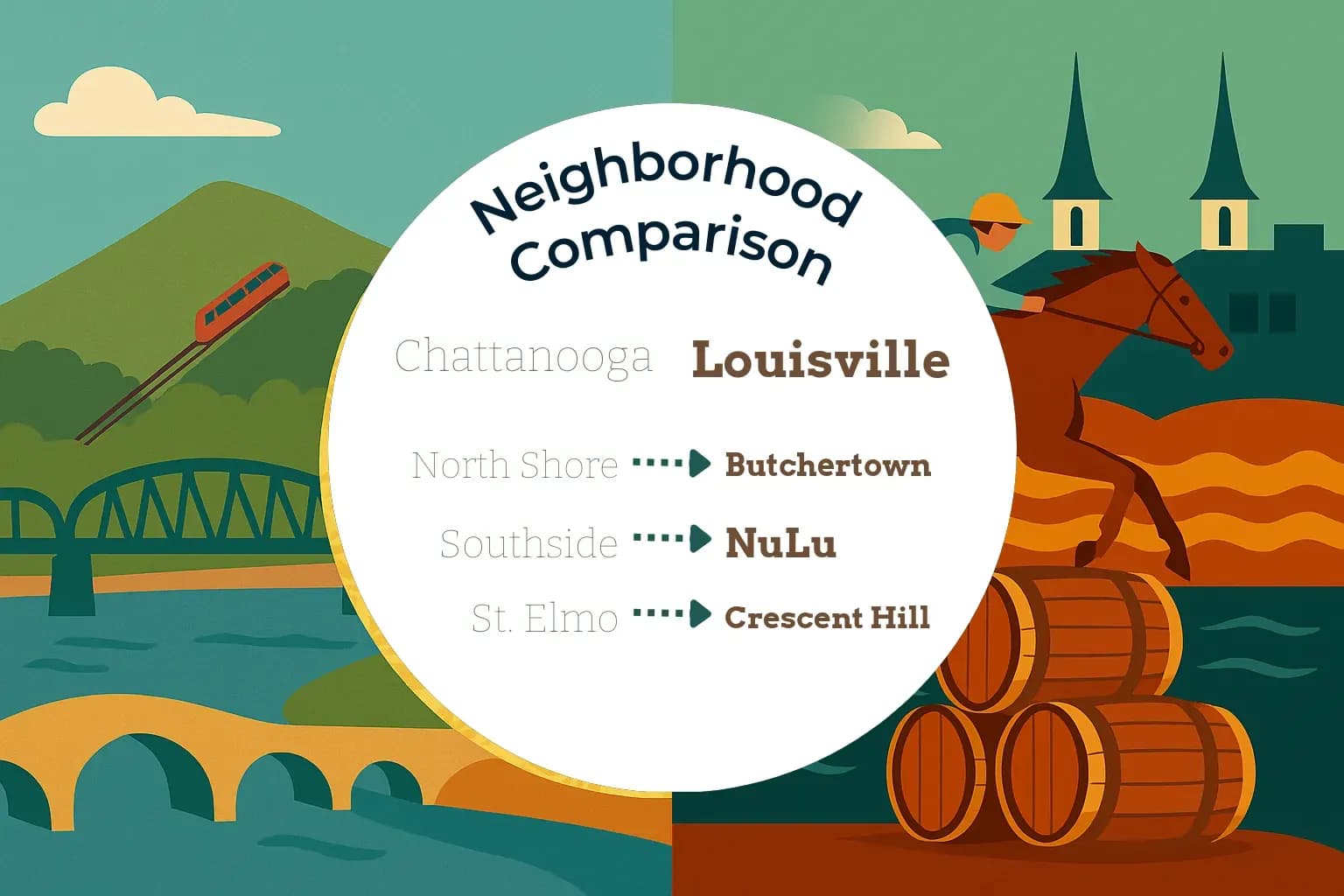 Chattanooga vs Louisville Neighborhood Comparison