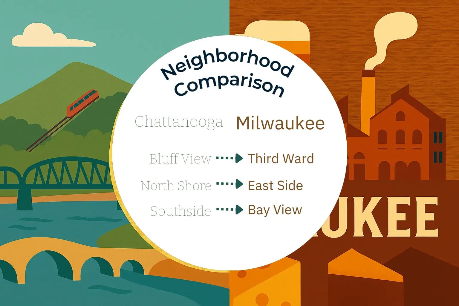 Chattanooga vs Milwaukee Neighborhood Comparison