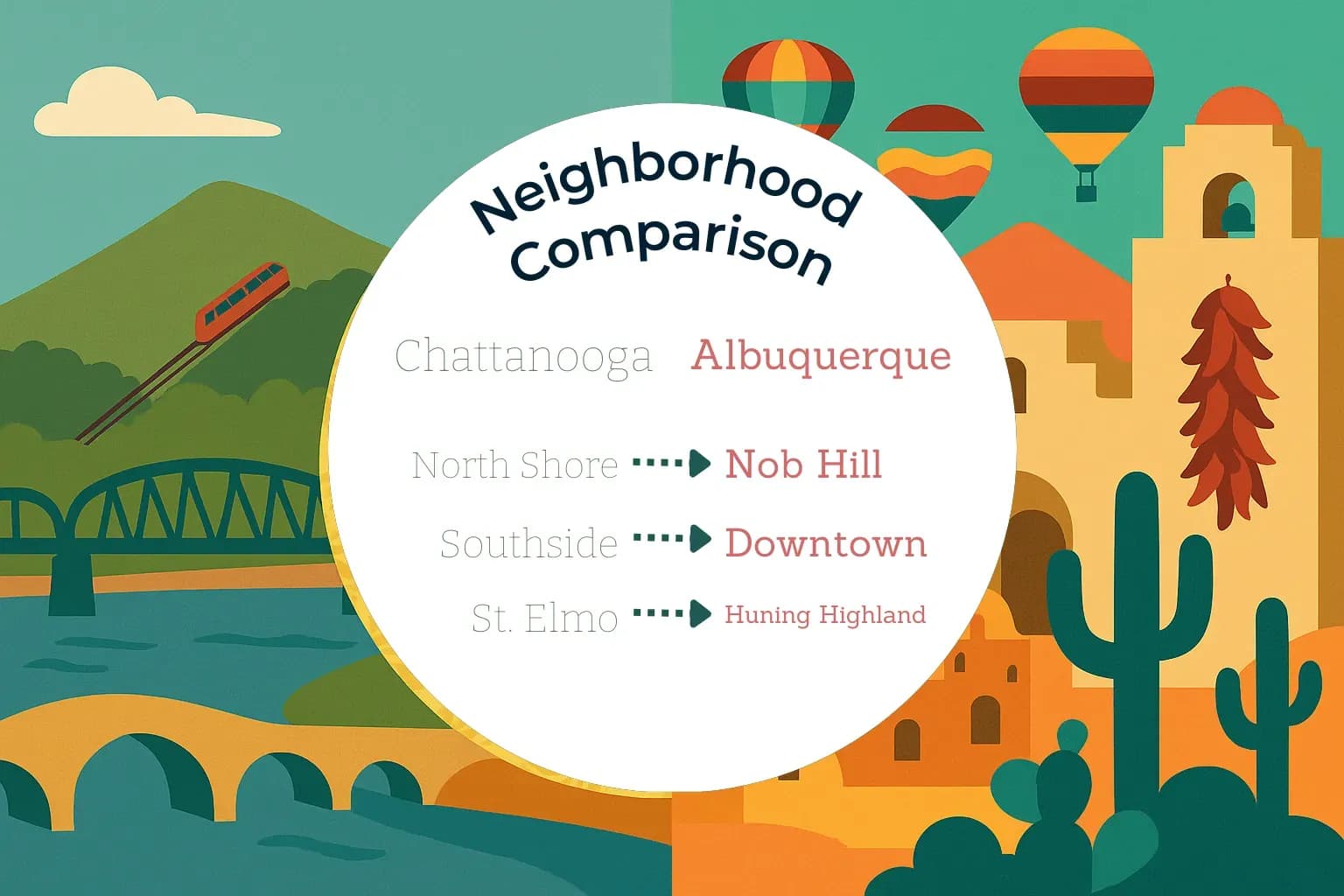 Chattanooga vs Albuquerque Neighborhood Comparison