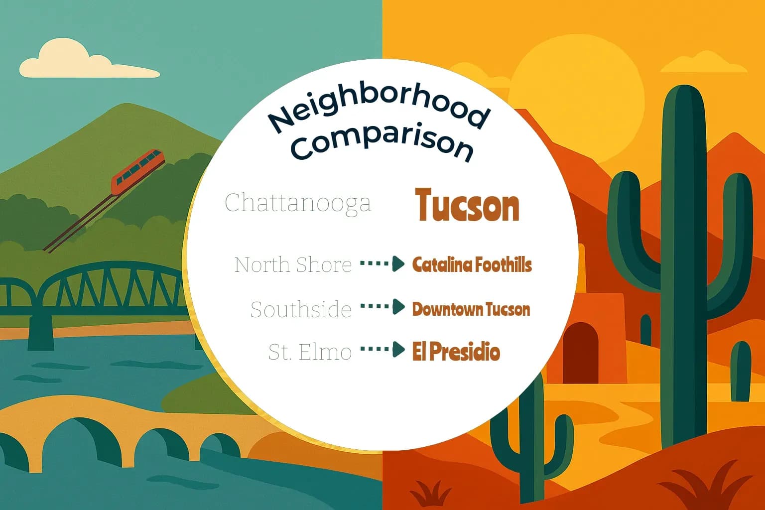 Chattanooga vs Tucson Neighborhood Comparison