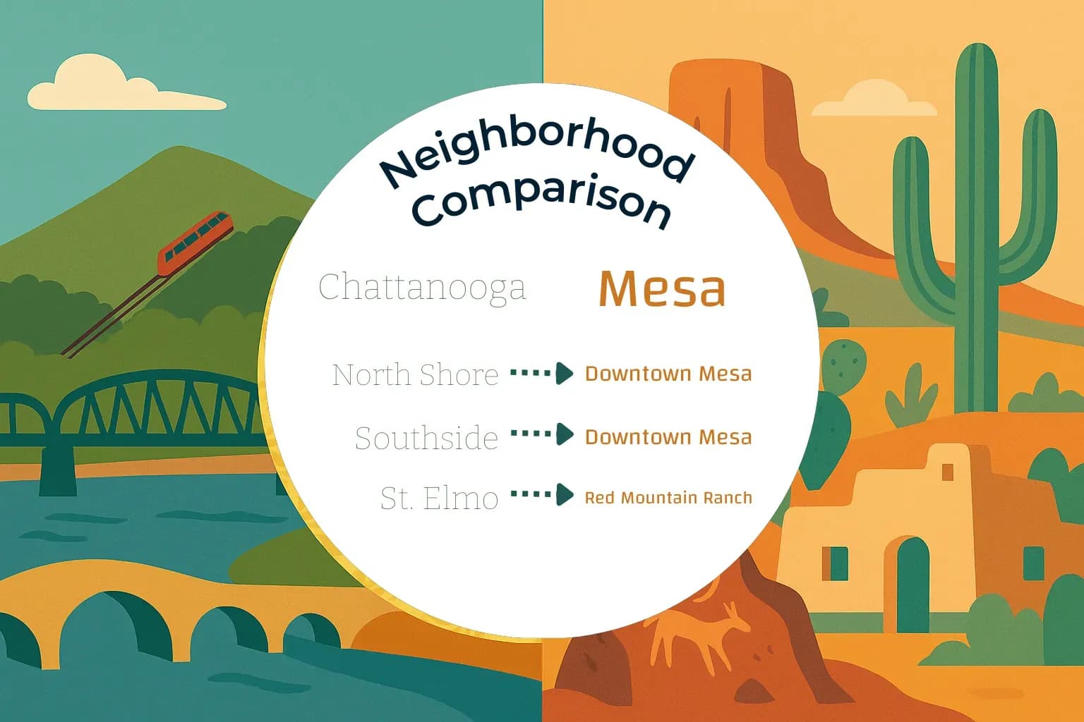 Chattanooga vs Mesa Neighborhood Comparison