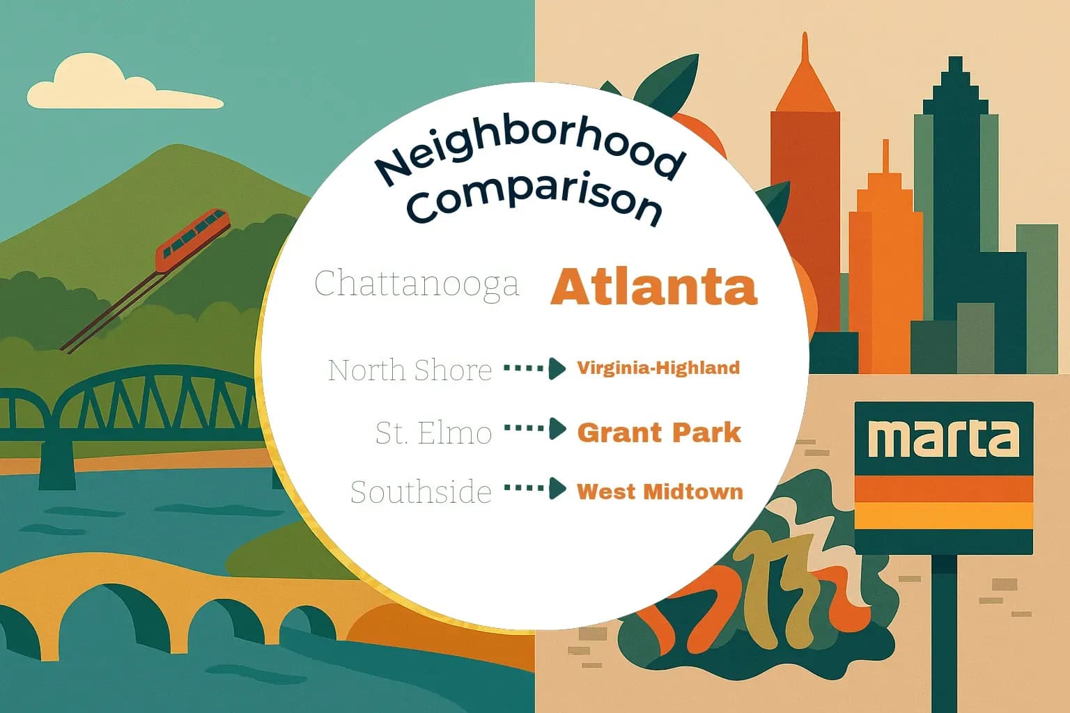 Chattanooga vs Atlanta Neighborhood Comparison