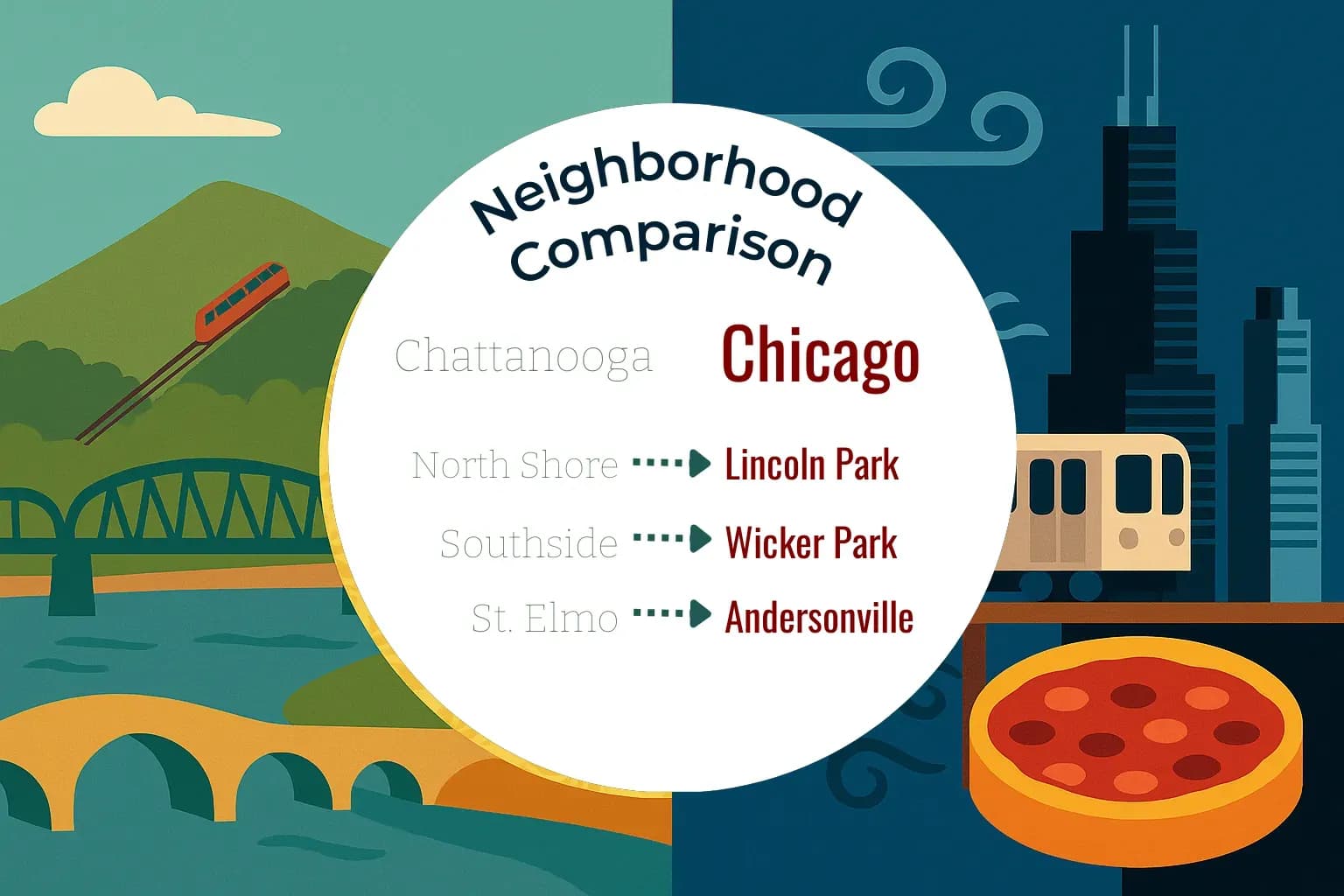 Chattanooga vs Chicago Neighborhood Comparison