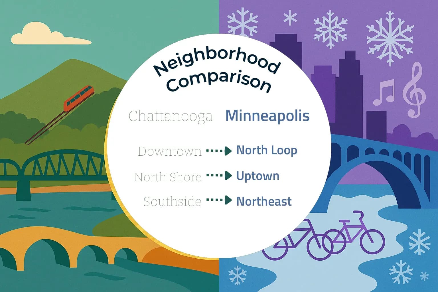 Chattanooga vs Minneapolis Neighborhood Comparison