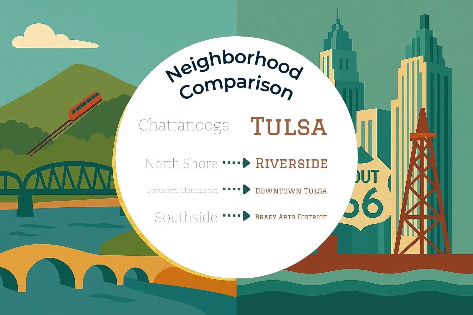 Chattanooga vs Tulsa Neighborhood Comparison