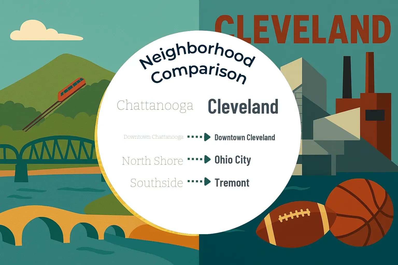 Chattanooga vs Cleveland Neighborhood Comparison