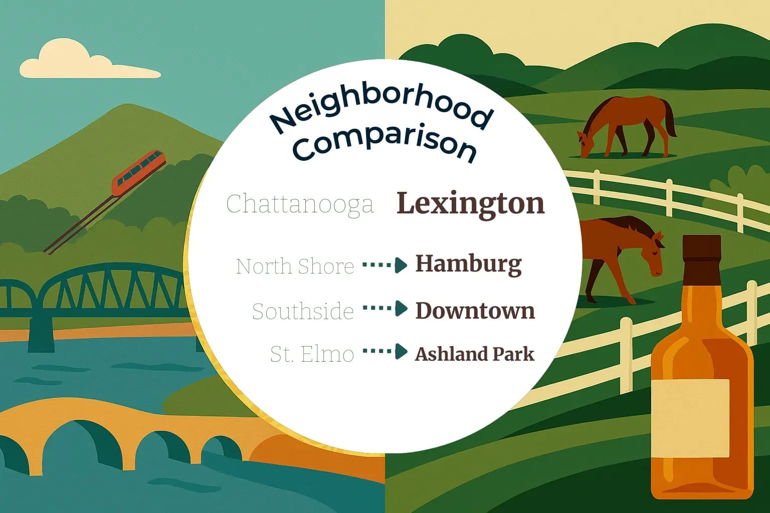 Chattanooga vs Lexington Neighborhood Comparison